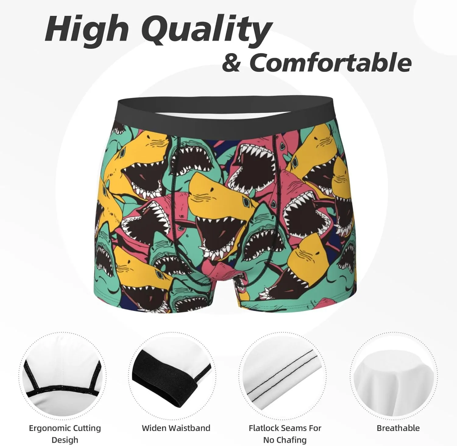 Men'S Boxer Briefs Soft Breathable Stretch Underwear