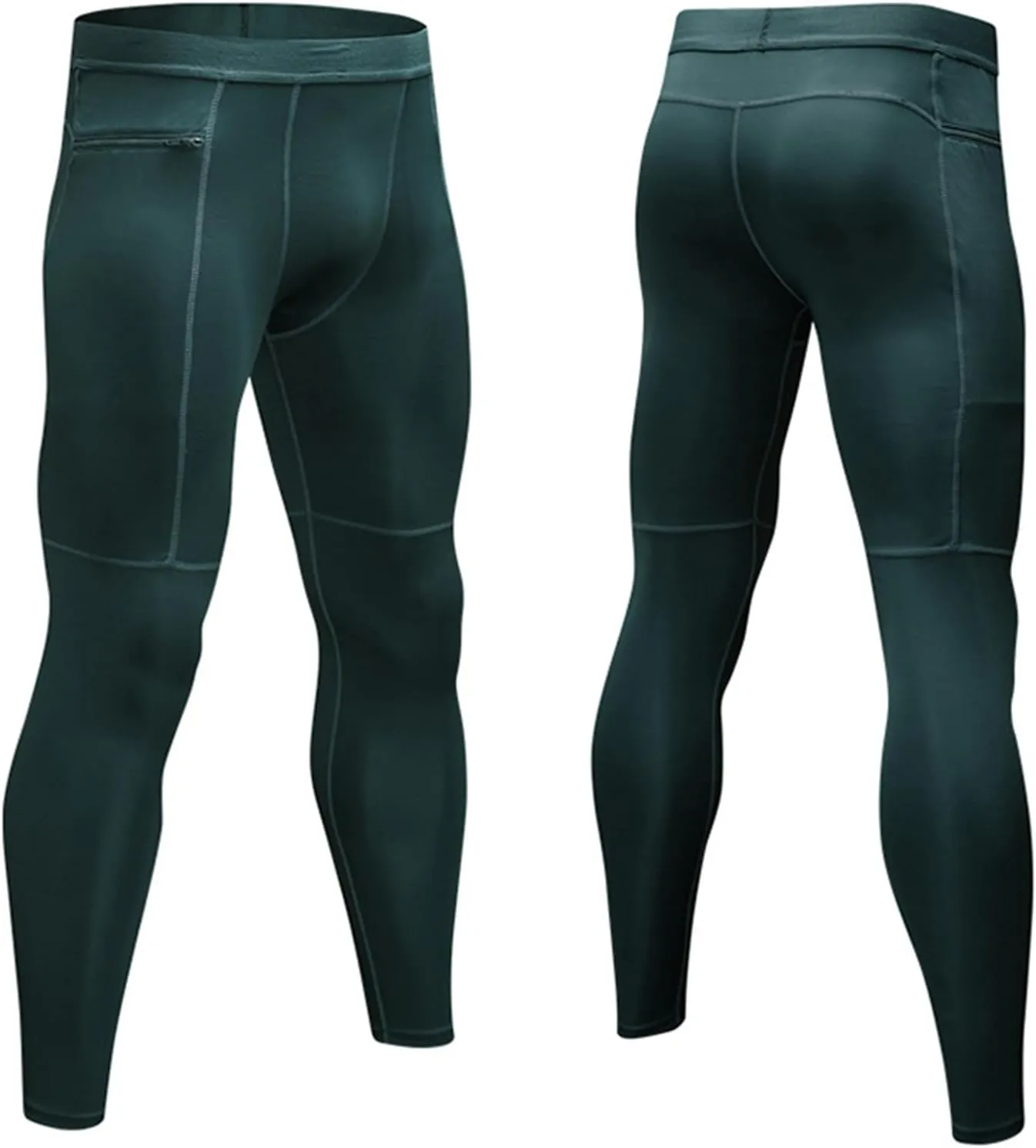 Men's Compression Pants Leggings Athletic Workout Basketball Baselayer Pants Thermal Premium Running Sports Tights