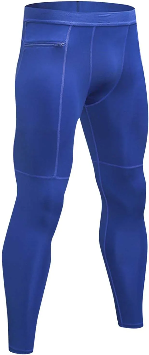 Men's Compression Pants Leggings Athletic Workout Basketball Baselayer Pants Thermal Premium Running Sports Tights