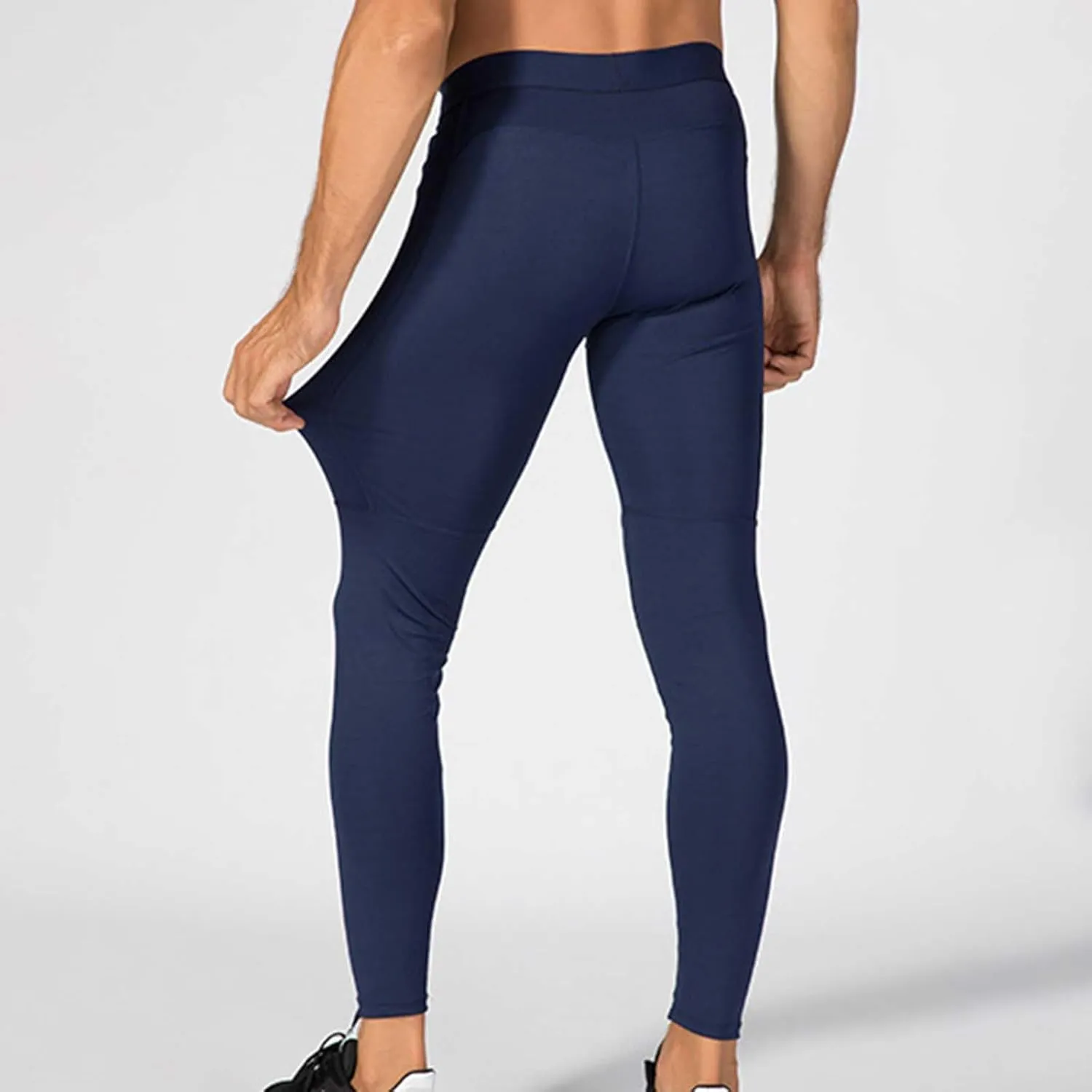 Mens Compression Pants with Zipper Pockets,Athletic Leggings Baselayer Workout Tights for Running Yoga Gym Basketball