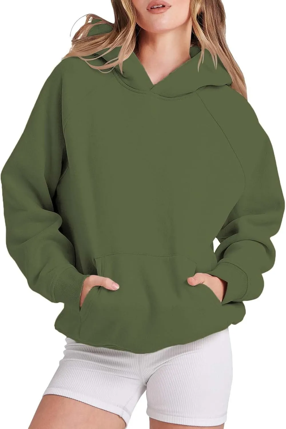 Mens Hooded Sweatshirt Plush Fleece Casual Drawstring Pullover Hoodies Lightweight Hoodie Casual Hooded Sweatshirts