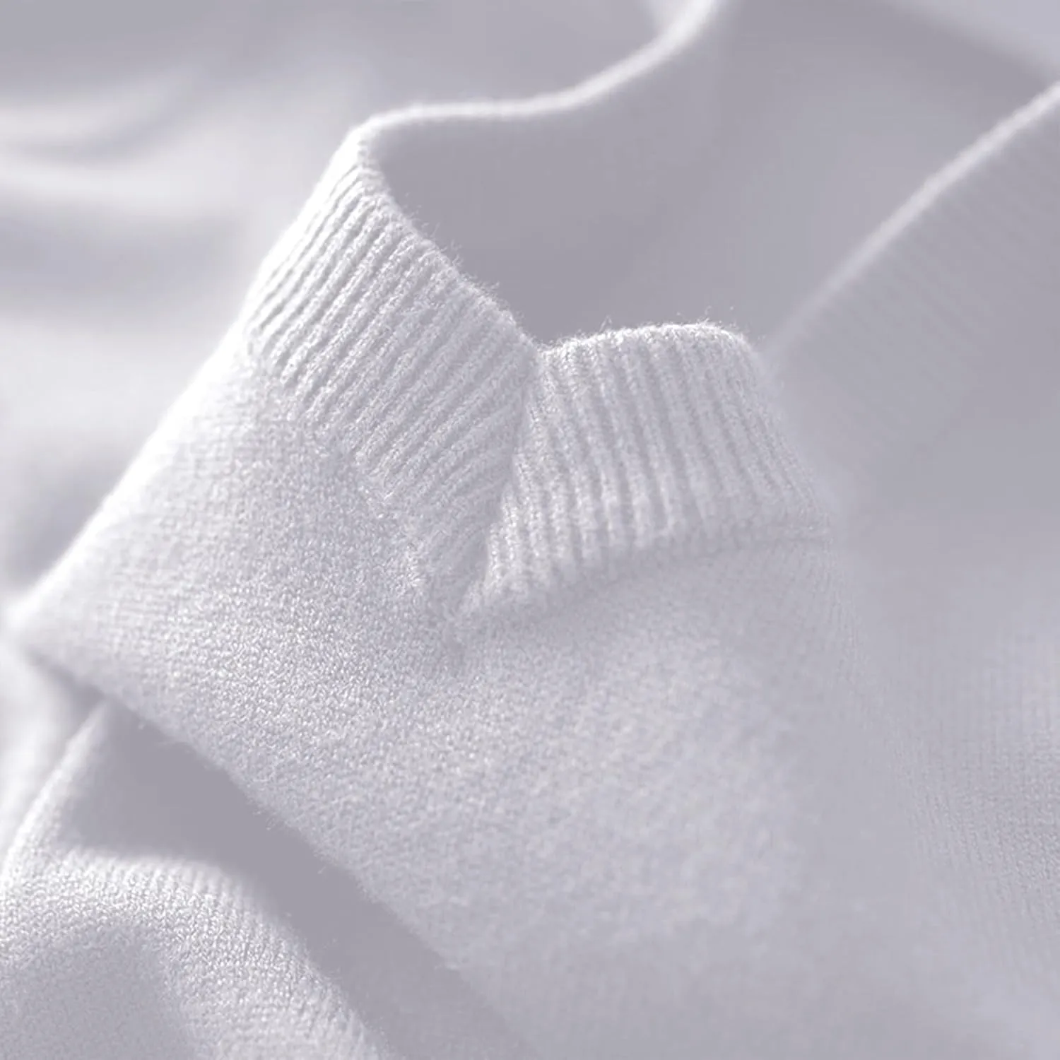 Mens Knitted Sweaters Cashmere V Neck Long Sleeve Undershirt Tops Fleece Pullover Sweater Basic Thermal Sweatshirts