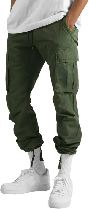 Mens Lightweight Joggers Mens Casual Waist Color Sports Hat Multi Woven Pocket Foot Rope Solid Pants Exercise Pants
