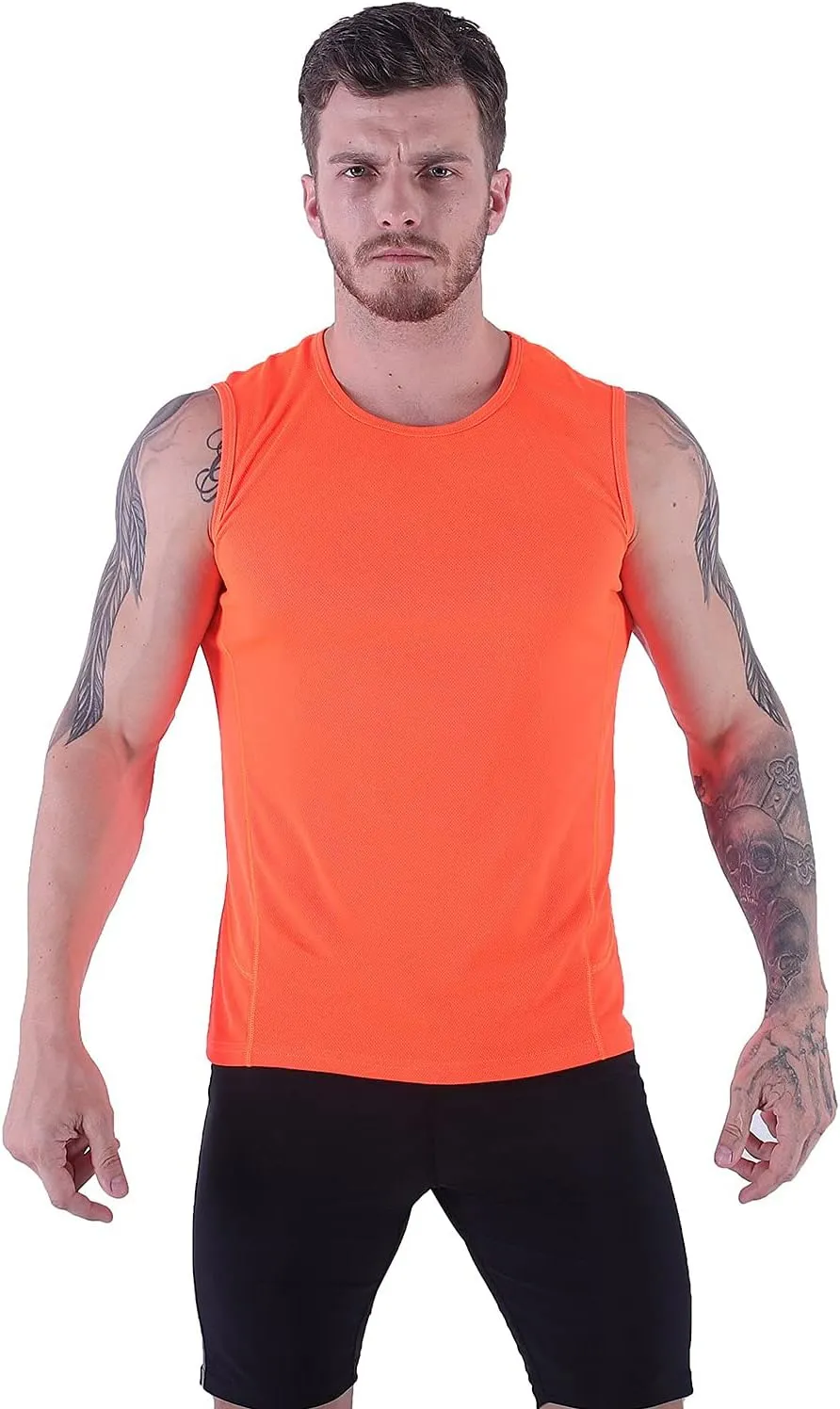 Men’s Lightweight Tank Top Undershirt Quick Dry Athletic Sleeveless Shirts S-4XL