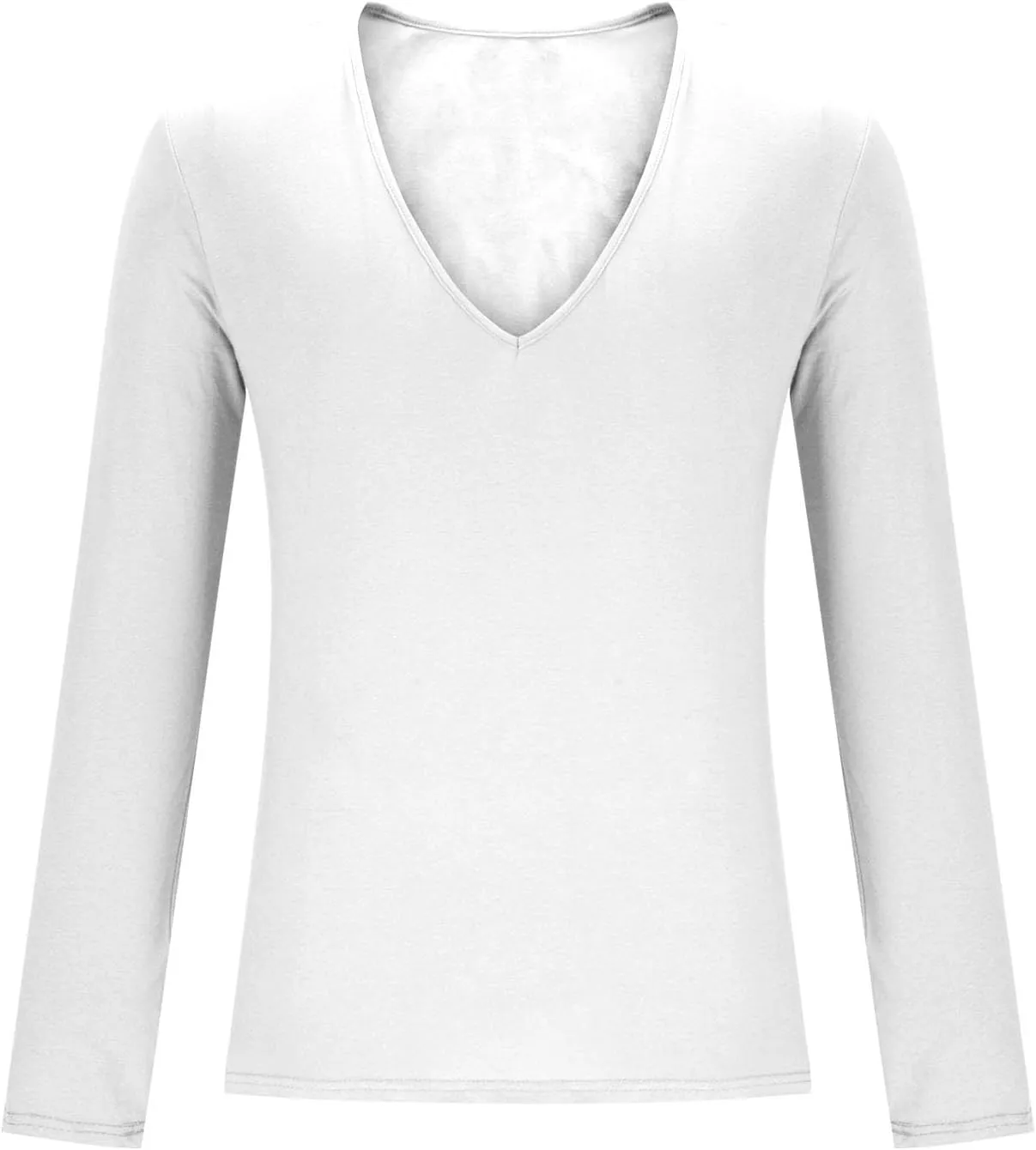 Men's Long Sleeve V Neck Muscle Shirt Athletic Running Workout Athletic Shirts Casual Slim Quick Dry Pullover Tops