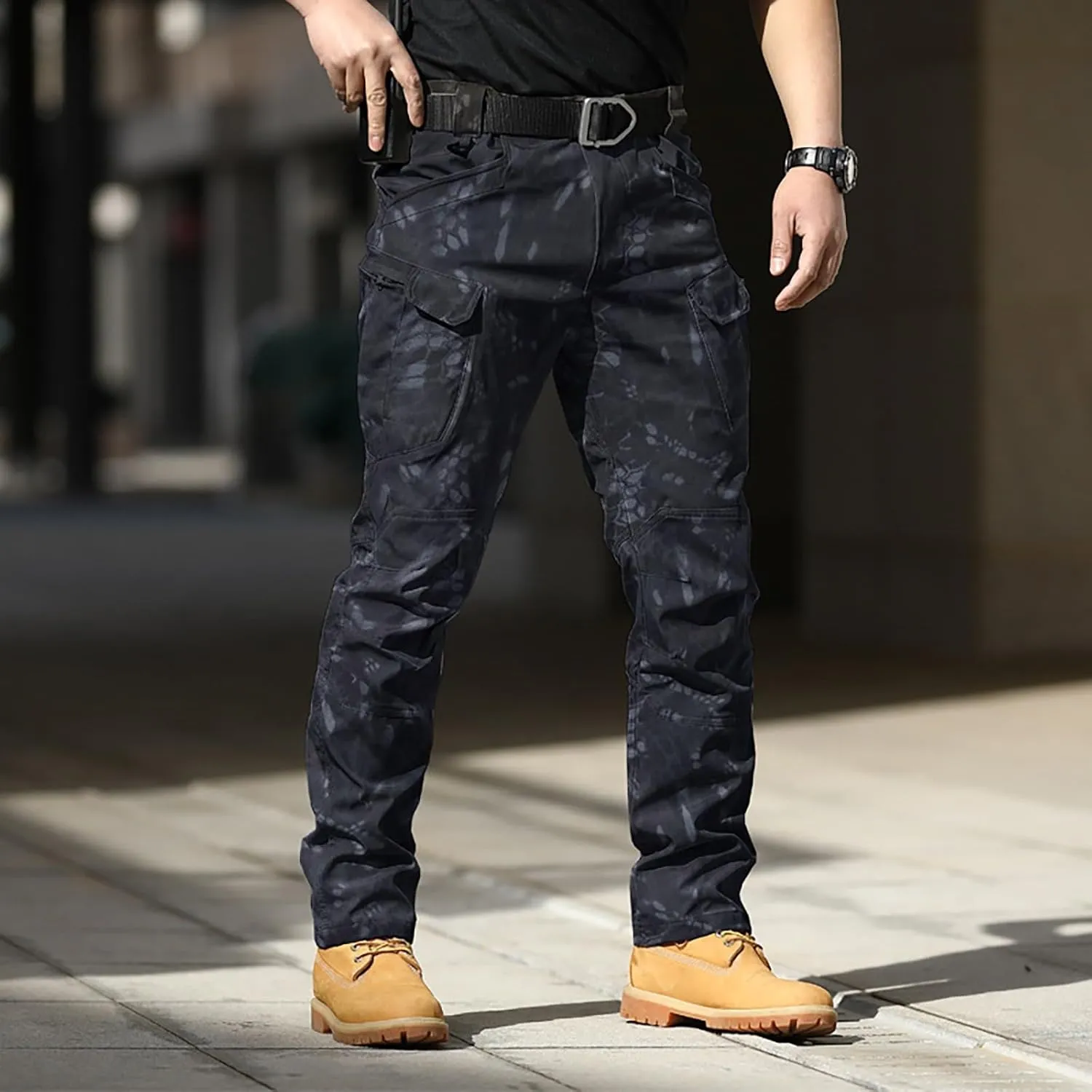 Mens Resort Wear 2025 Camo Cargo Pants Y2k Men Baggy Camouflage Pants Oversized Joggers Trousers Sweatpants with Pockets