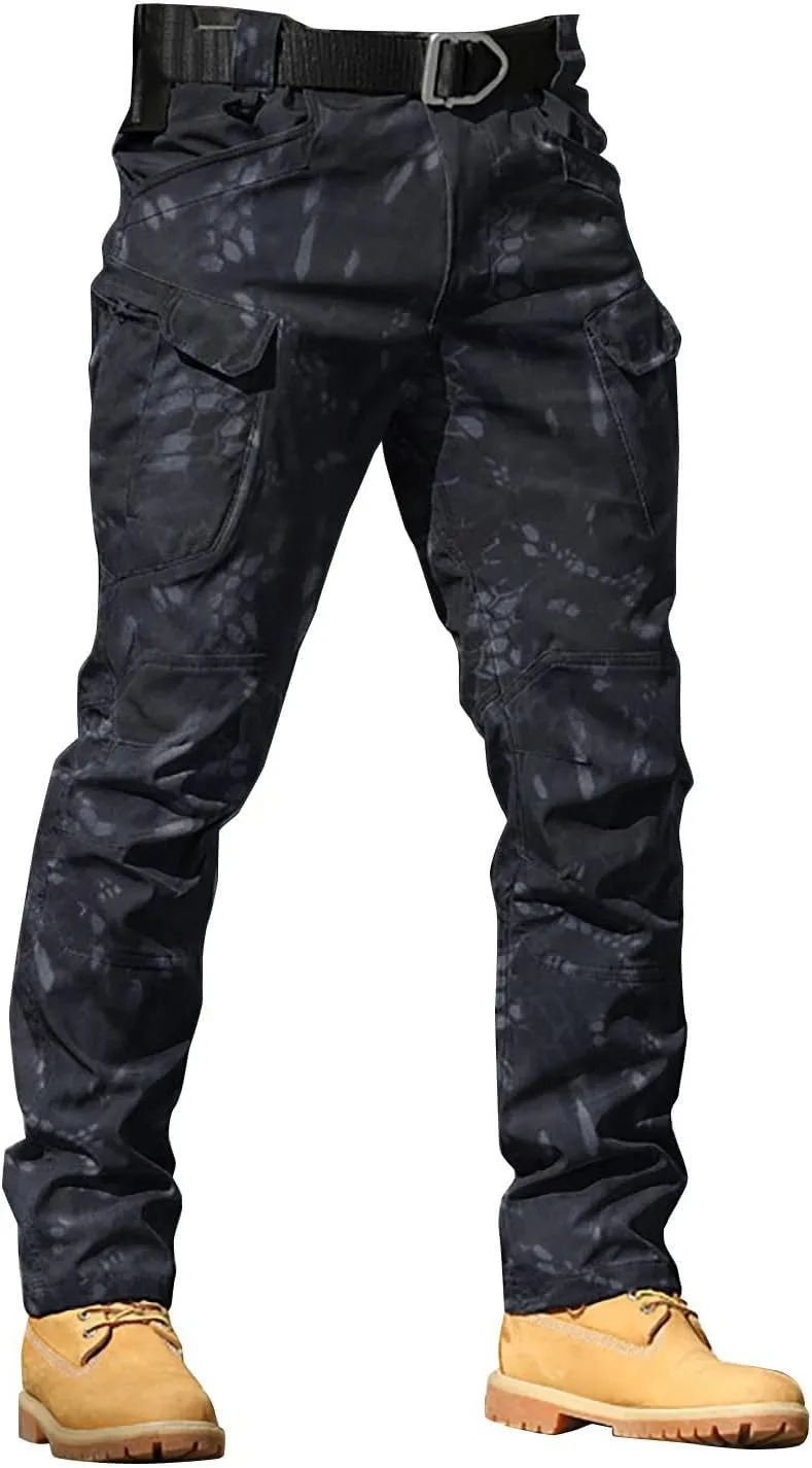 Mens Resort Wear 2025 Camo Cargo Pants Y2k Men Baggy Camouflage Pants Oversized Joggers Trousers Sweatpants with Pockets