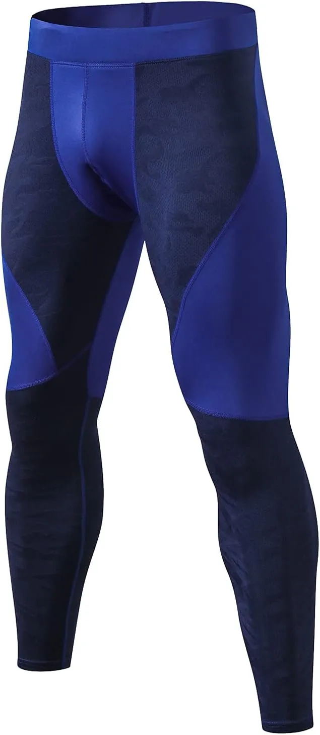 Men's Running Tights Workout Compression Leggings Hiking Jogging Pants Compression Bottoms Workout Quick Dry Trousers