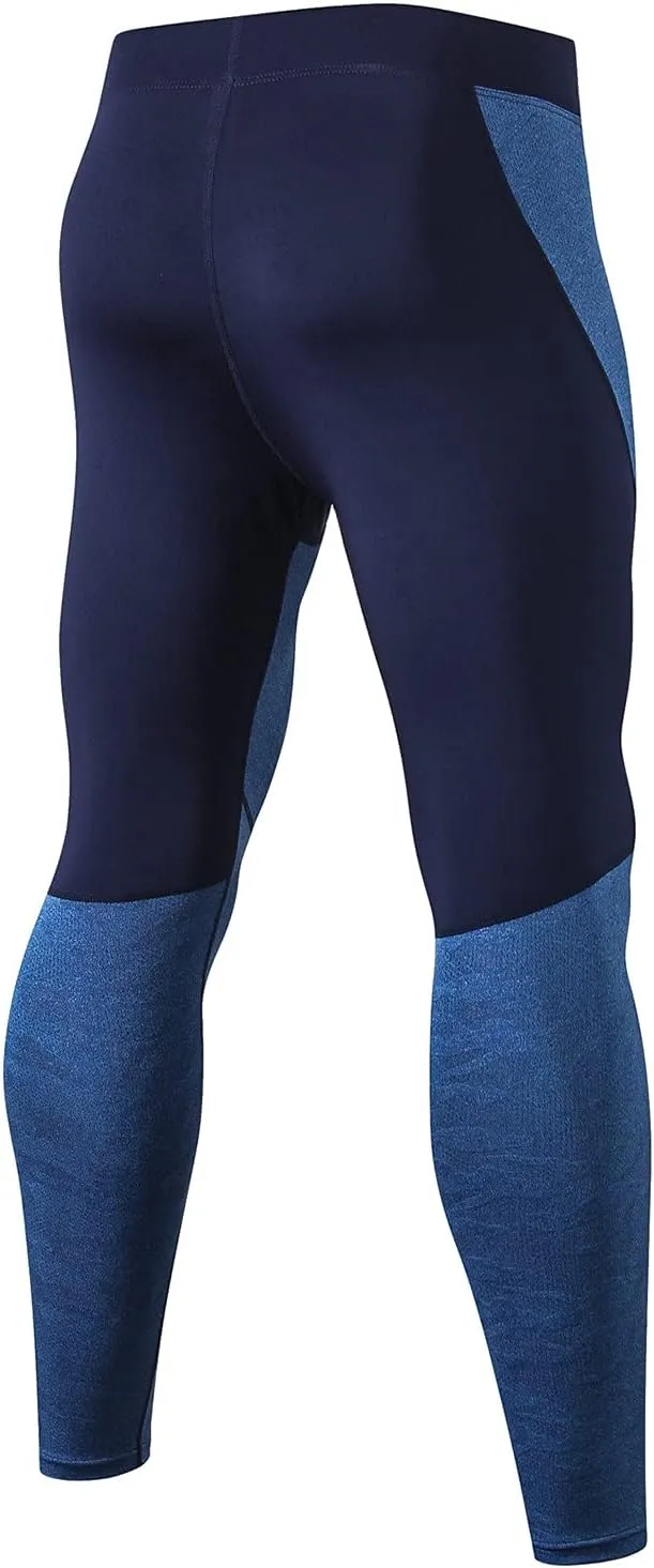 Men's Running Tights Workout Compression Leggings Hiking Jogging Pants Compression Bottoms Workout Quick Dry Trousers