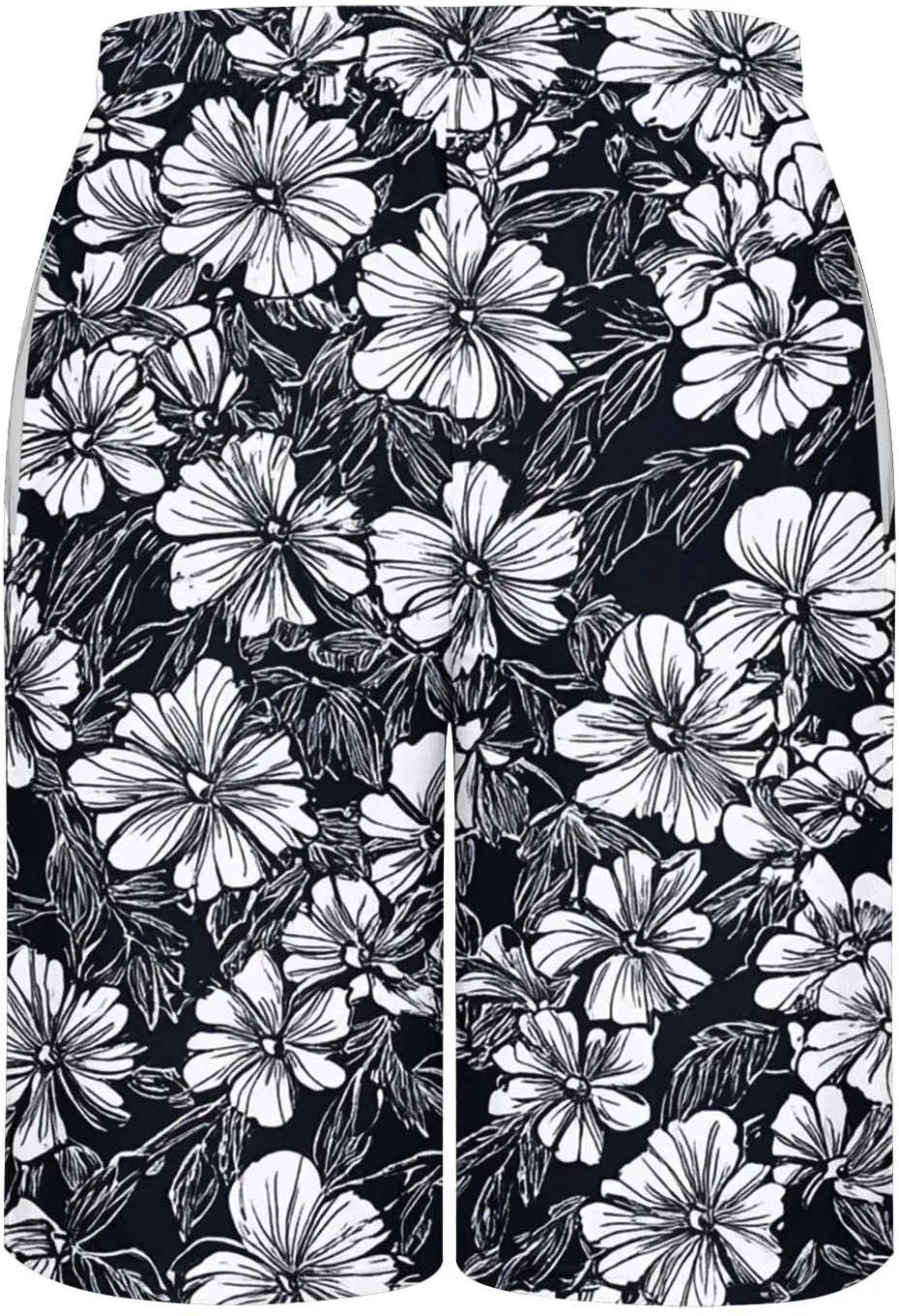 Mens Shorts Cotton Linen Shorts Elastic Waist Casual Cargo Shorts Lightweight Classic Fit Summer Beach Shorts