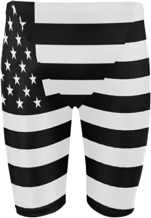 Mens Swim Jammers Printed Quick Dry Athletic Swimsuit