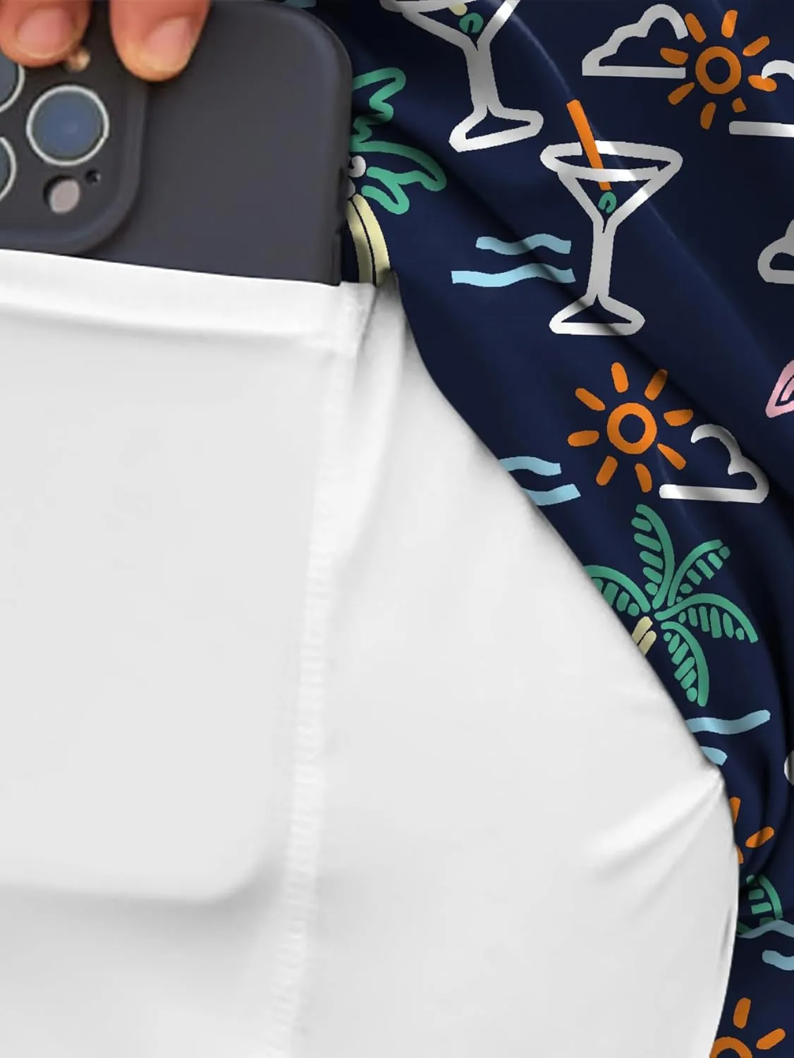 Men's Swim Trunk with Compression Liner Quick Dry Board Shorts