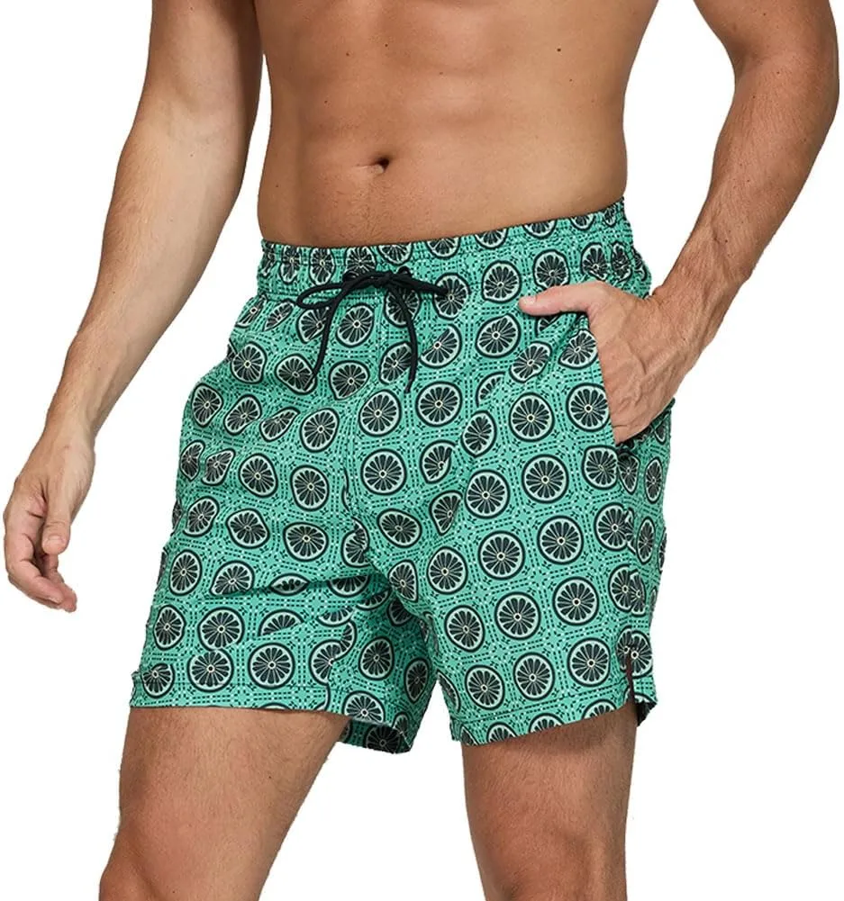 Men's Swim Trunks Quick Dry with Mesh Lining and Pockets