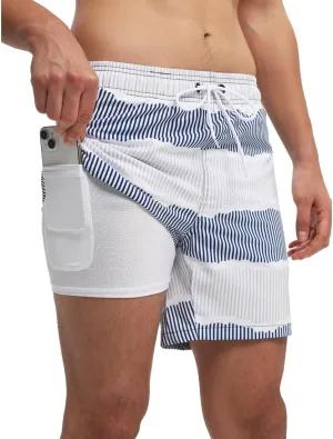 Men's Swim Trunks Quick Dry with Mesh Lining and Pockets