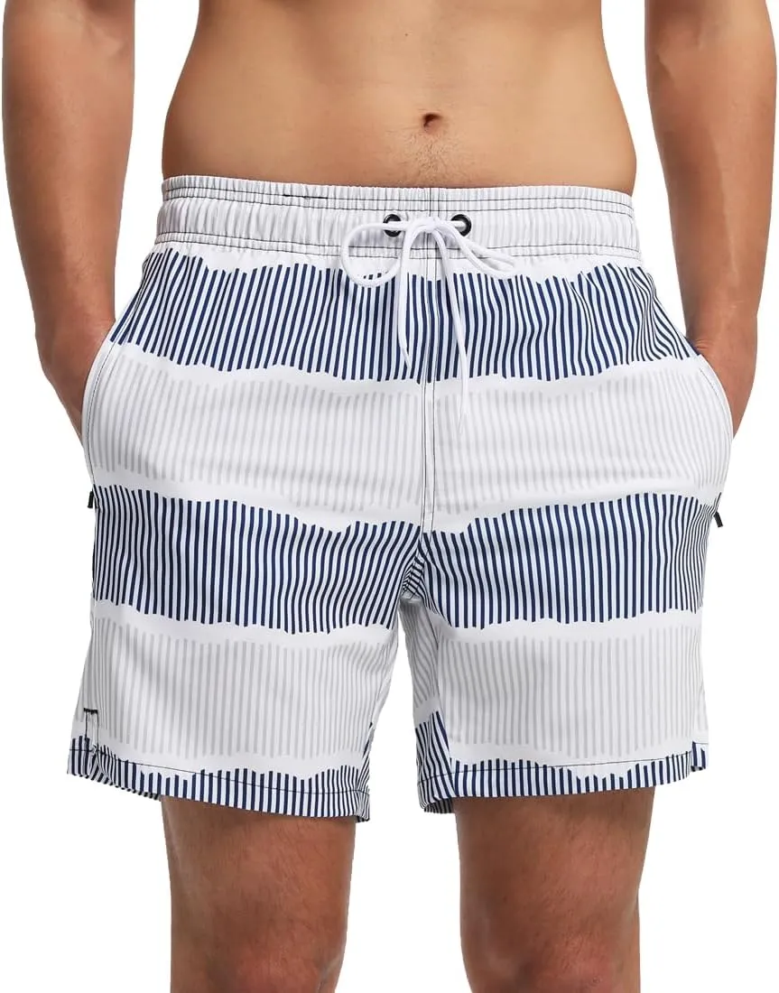 Men's Swim Trunks Quick Dry with Mesh Lining and Pockets