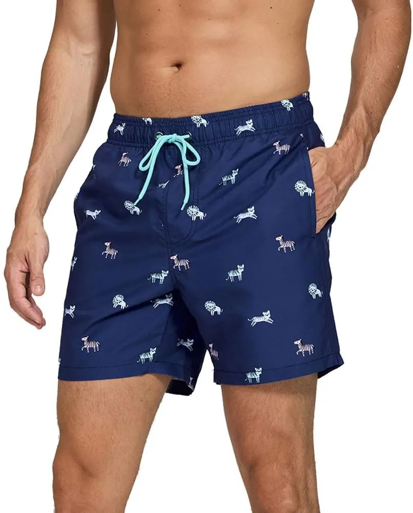 Men's Swim Trunks Quick Dry with Mesh Lining and Pockets