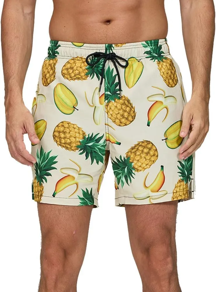 Men's Swim Trunks Quick Dry with Mesh Lining and Pockets