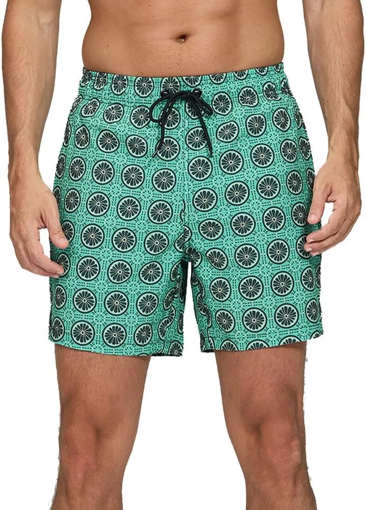 Men's Swim Trunks Quick Dry with Mesh Lining and Pockets