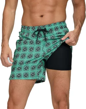 Men's Swim Trunks Quick Dry with Mesh Lining and Pockets