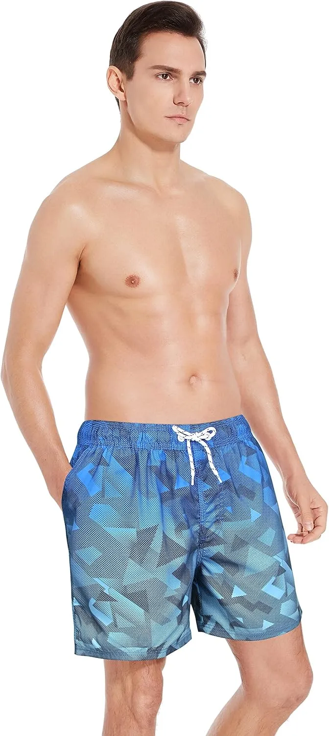 MILANKERR 5.5" Mens Swim Trunks with Compression Liner Quick Dry