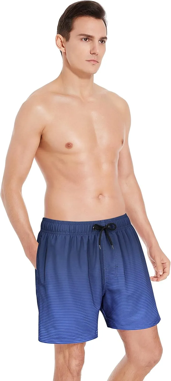 MILANKERR 5.5" Mens Swim Trunks with Compression Liner Quick Dry