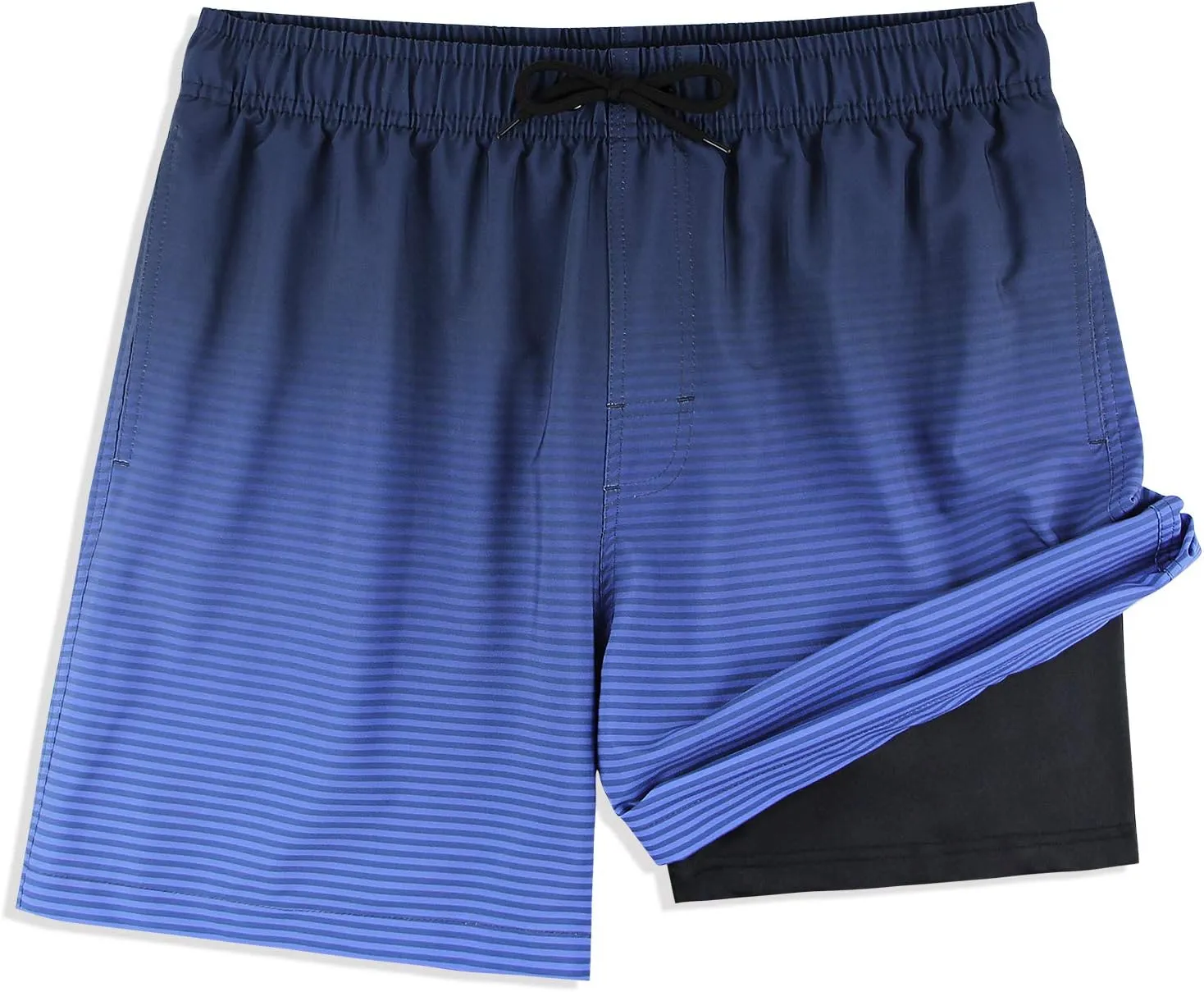 MILANKERR 5.5" Mens Swim Trunks with Compression Liner Quick Dry