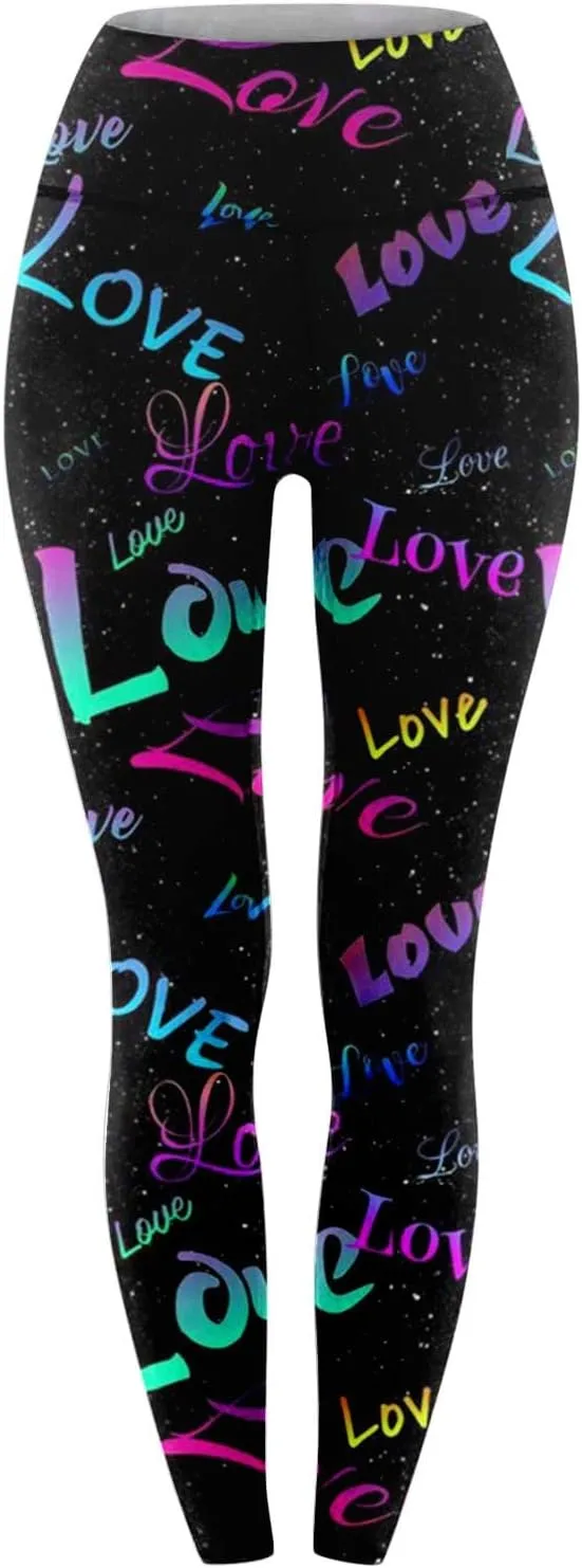 MRAFDGFB Sleep Slimmers Compression Leggings Plus Size Women Workout Silver Print Sports Yoga Pants Sexy Compression