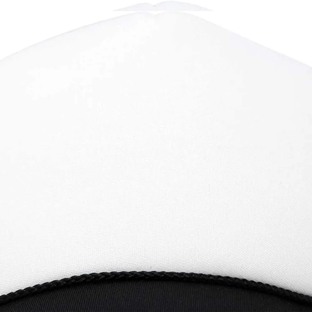 MR.R Sublimation Blank Polyester Mesh Cap Mesh Trucker Summer Mesh Cap,6 Pieces per Pack