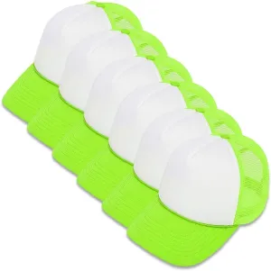 MR.R Sublimation Blank Polyester Mesh Cap Mesh Trucker Summer Mesh Cap,6 Pieces per Pack