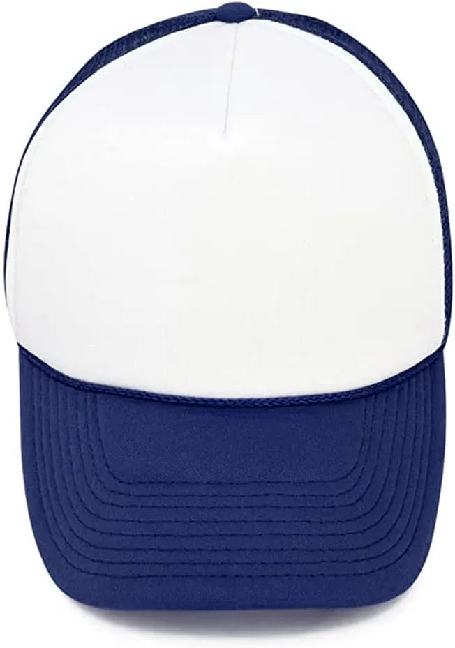 MR.R Sublimation Blank Polyester Mesh Cap Mesh Trucker Summer Mesh Cap,6 Pieces per Pack
