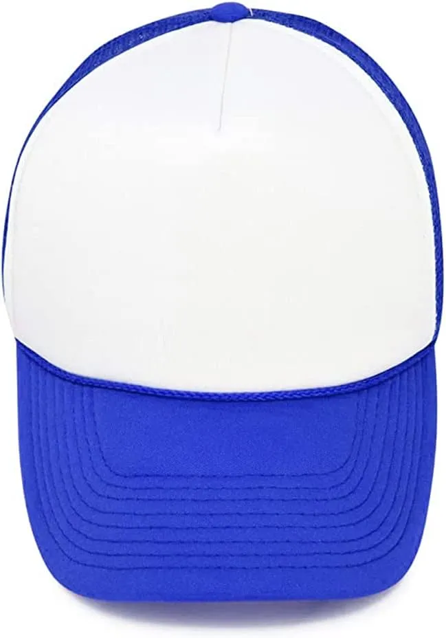 MR.R Sublimation Blank Polyester Mesh Cap Mesh Trucker Summer Mesh Cap,6 Pieces per Pack