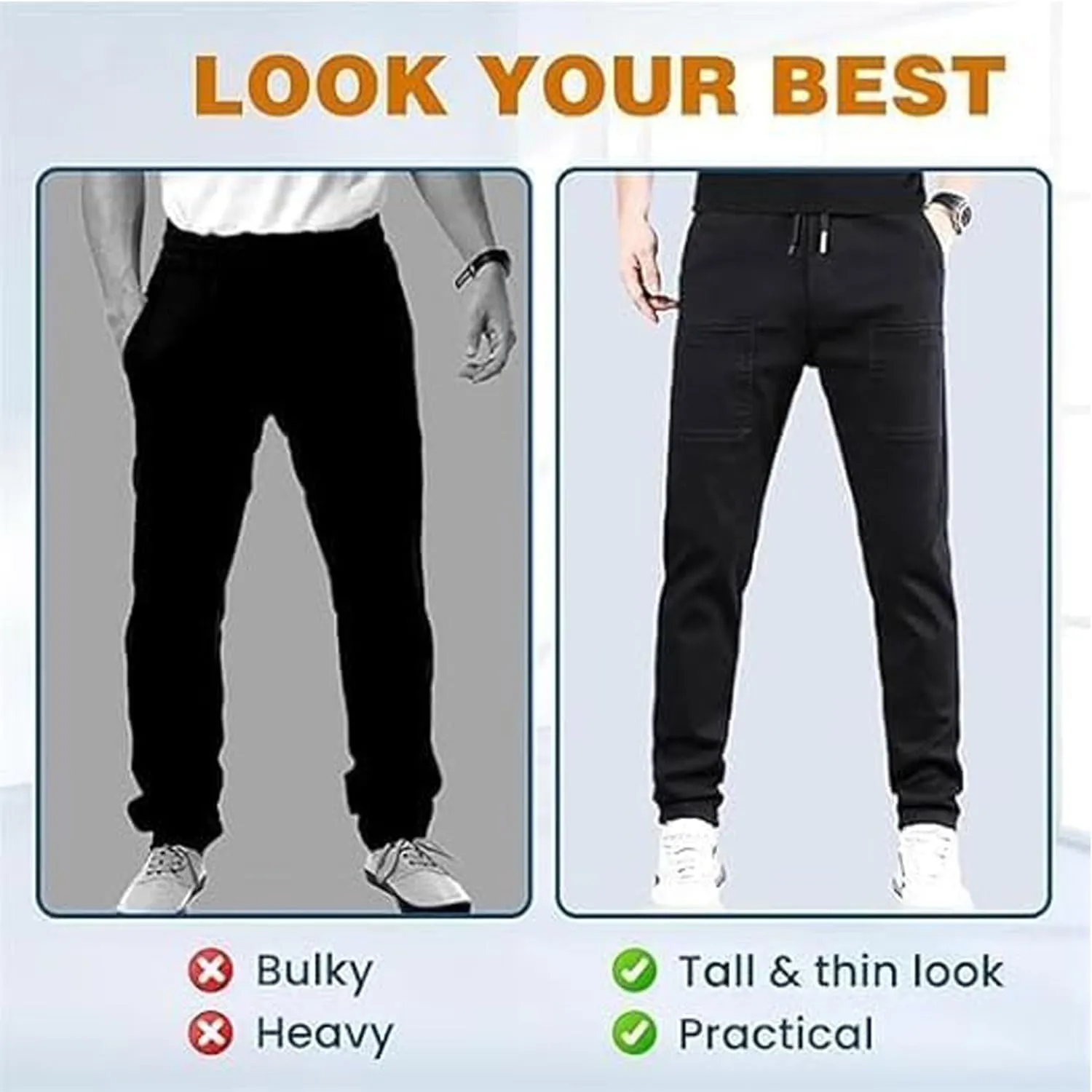 Multipants Luxury Pants, Multipants - High Stretch Multi-Pocket Durable Cargo Pants Men's