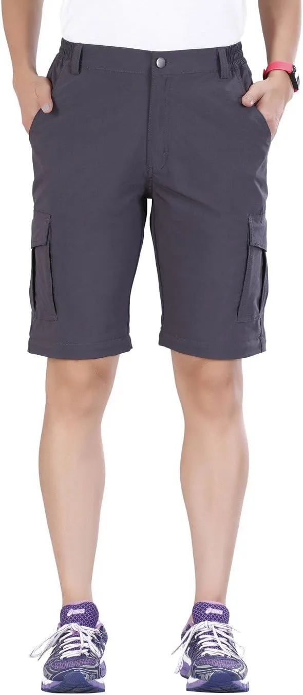 Nonwe Women's Outdoor Water-Resistant Quick Dry Convertible Cargo Pants