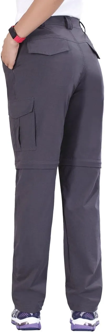 Nonwe Women's Outdoor Water-Resistant Quick Dry Convertible Cargo Pants