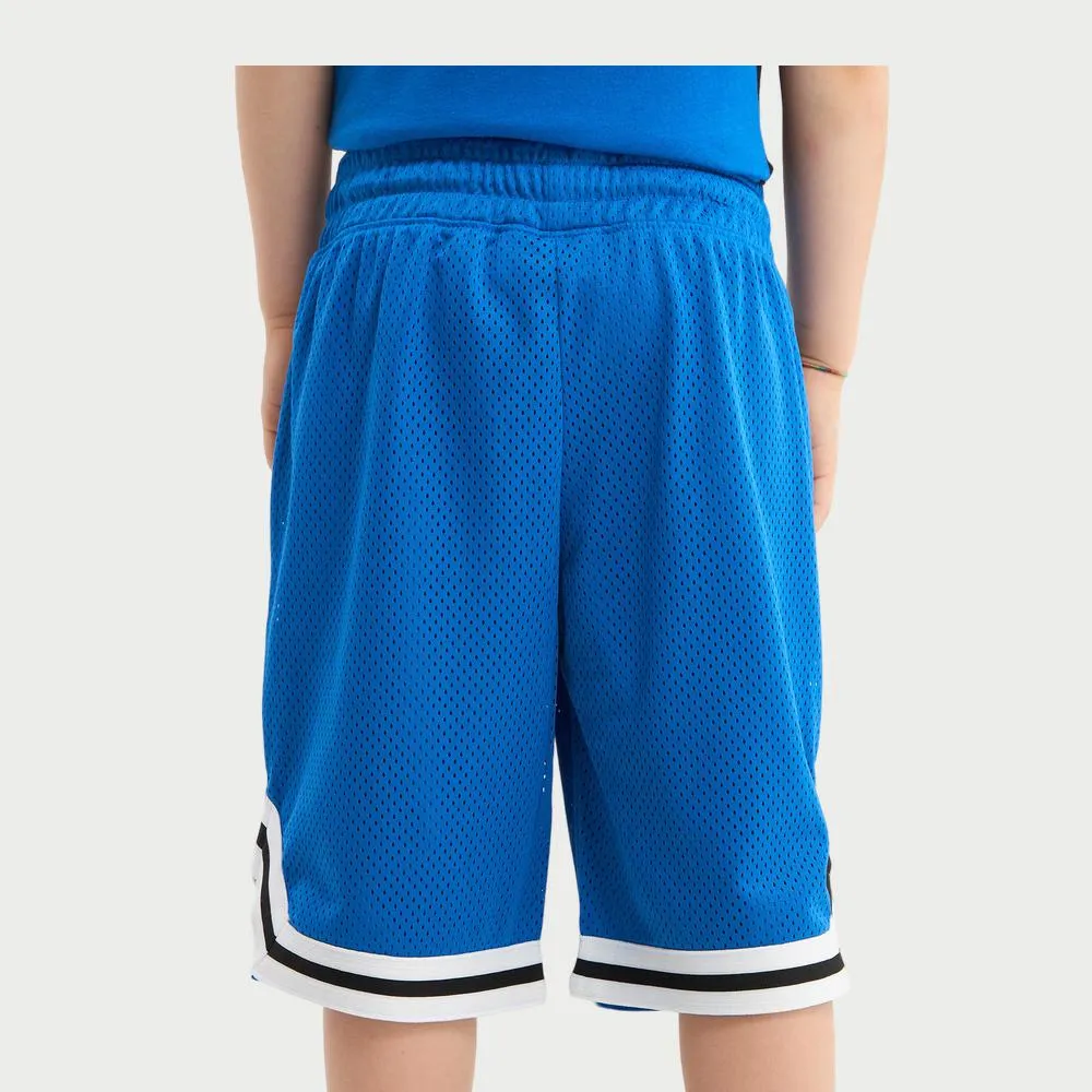 Number Print Mesh Shorts