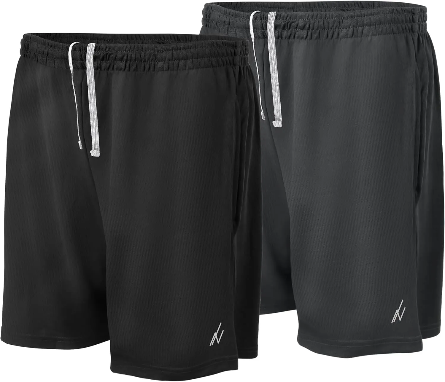 NY Threads Mens Athletic Shorts 2 Pack Quick Dry Lightweight Running Workout Gym Shorts with Pockets
