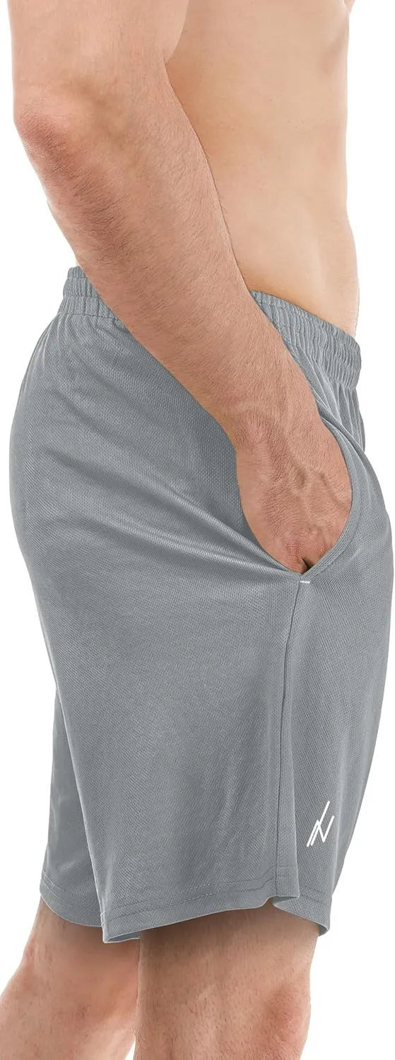 NY Threads Mens Athletic Shorts 2 Pack Quick Dry Lightweight Running Workout Gym Shorts with Pockets