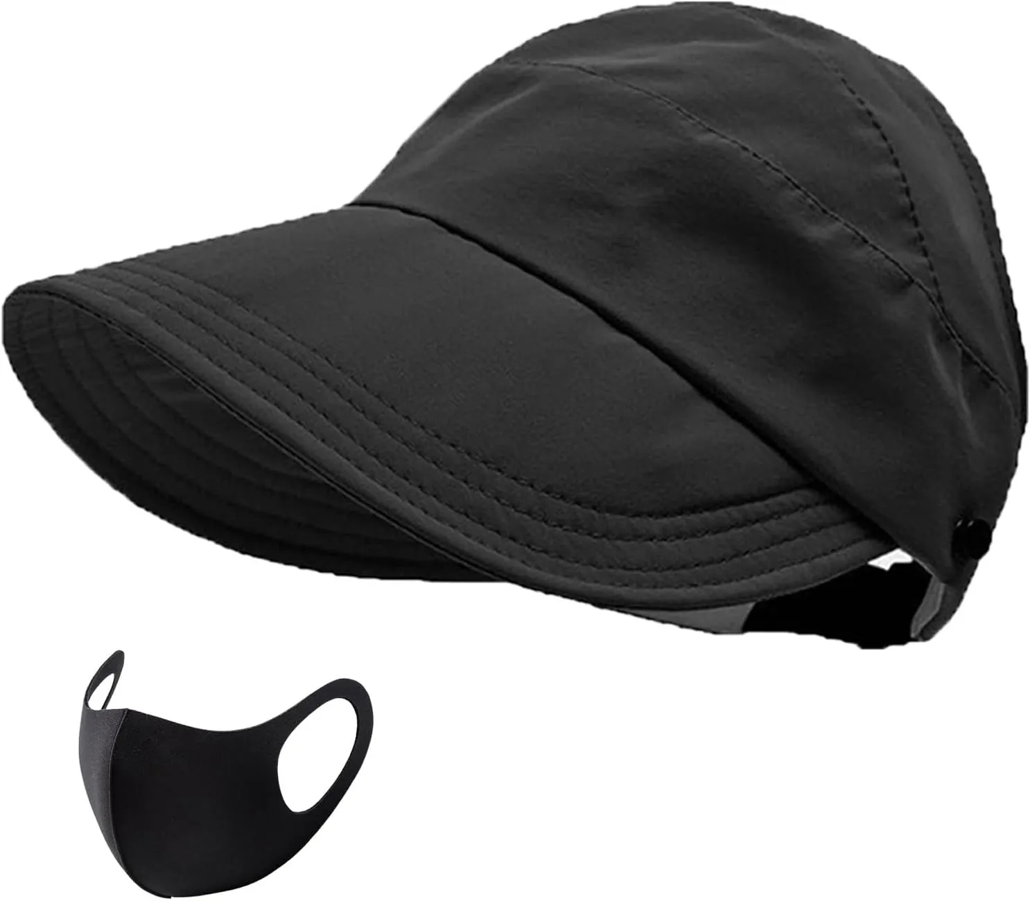 Outdoor Uv Protection Hollow Top Sun Hat, 2024 New Upgrated Women's Outdoor Uv Protection Hollow Top Wide Brim Sun Hat