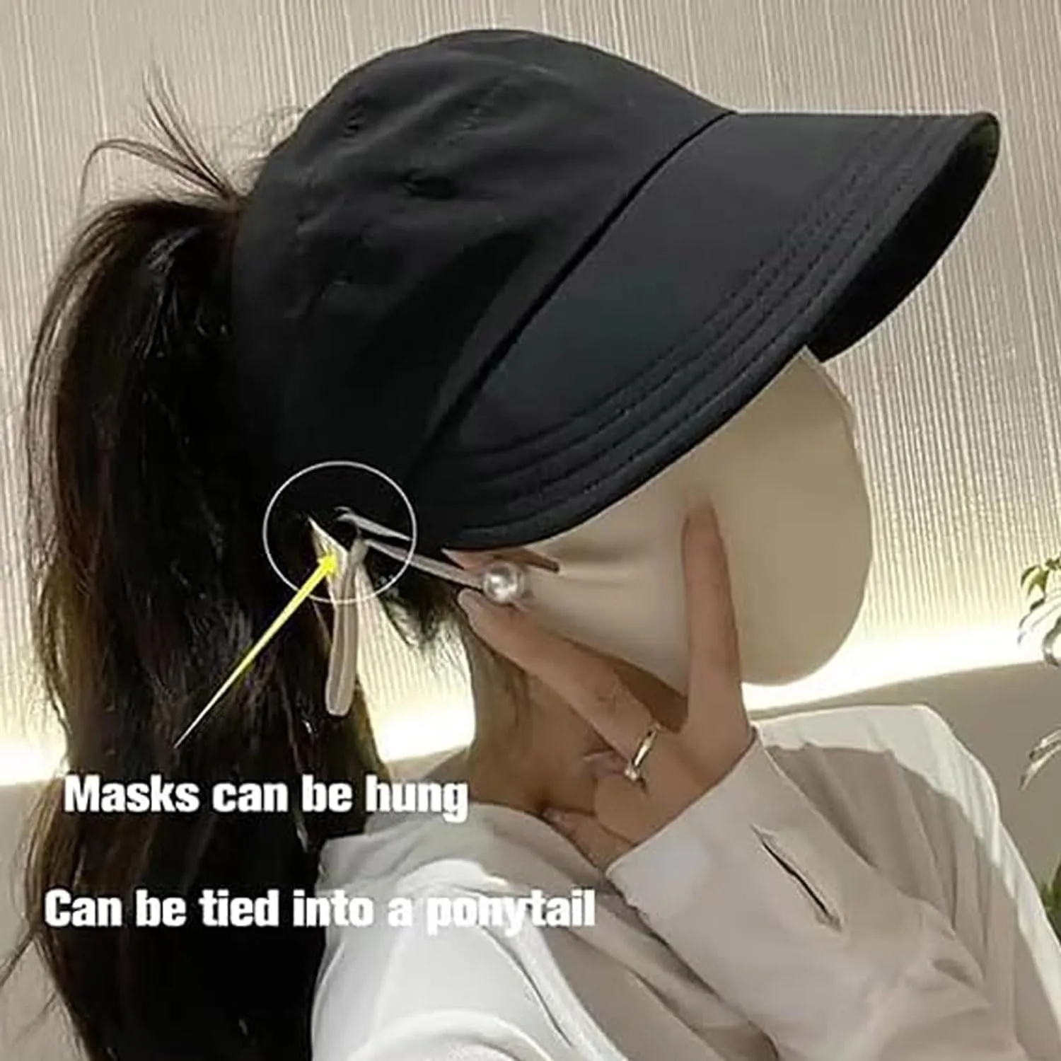 Outdoor Uv Protection Hollow Top Sun Hat, 2024 New Women's Outdoor Uv Protection Hollow Top Wide Brim Sun Hat