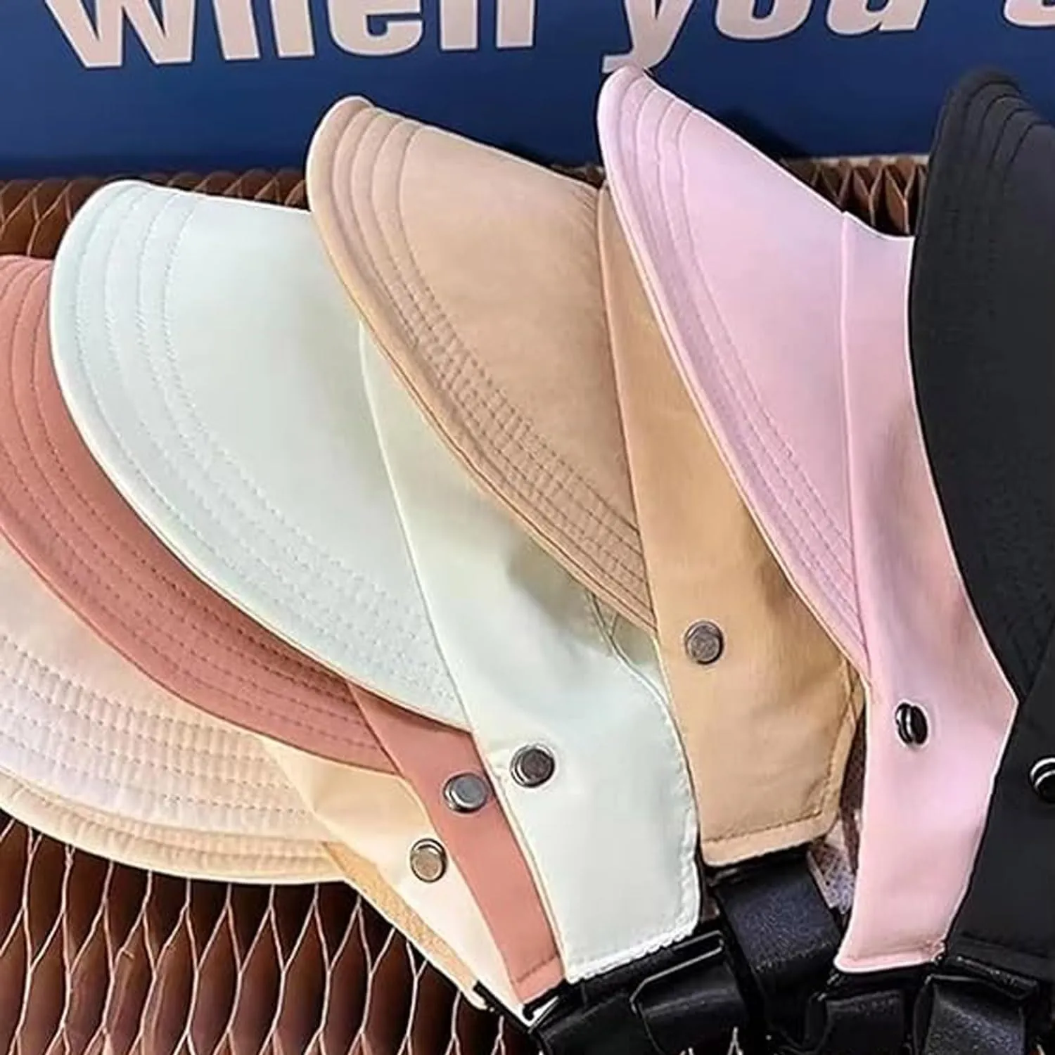Outdoor Uv Protection Hollow Top Sun Hat, 2024 New Women's Outdoor Uv Protection Hollow Top Wide Brim Sun Hat