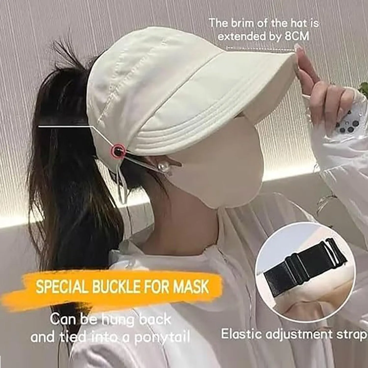 Outdoor Uv Protection Hollow Top Sun Hat, 2024 New Women's Outdoor Uv Protection Hollow Top Wide Brim Sun Hat