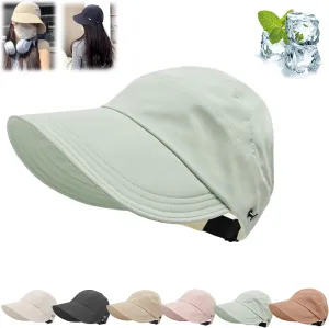 Outdoor UV Protection Hollow Top Sun Hat New classupery Wide Brim Breathable Empty Top Summer Sun Hat