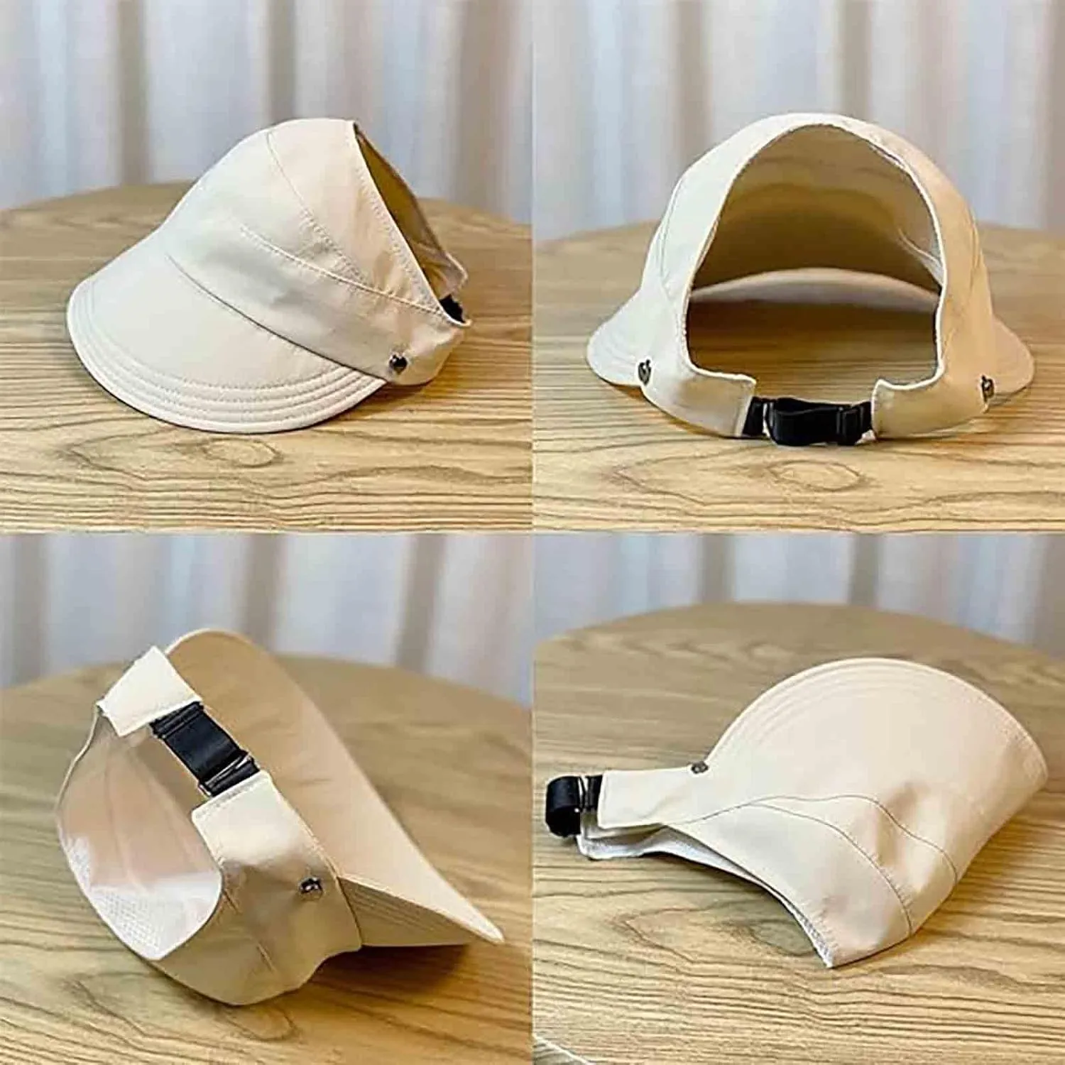 Outdoor UV Protection Hollow Top Sun Hat UPF 50 , Women UV Protection Wide Brim, Foldable Lightweight Breathable(with Mask)