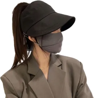 Outdoor Uv Protection Hollow Top Sun Hat, Women's Outdoor Uv Protection Hollow Top Wide Brim Sun Hat