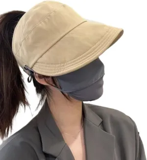 Outdoor Uv Protection Hollow Top Sun Hat, Women's Outdoor Uv Protection Hollow Top Wide Brim Sun Hat