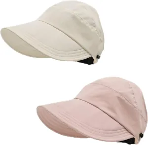 Outdoor Uv Protection Hollow Top Sun Hat, Women's Outdoor Uv Protection Hollow Top Wide Brim Sun Hat