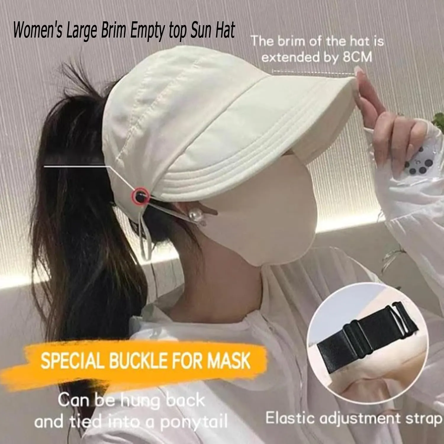 Outdoor Uv Protection Hollow Top Sun Hat,Women's Outdoor Uv Protection Hollow Top Wide Brim Sun Hat,Quick Dryin