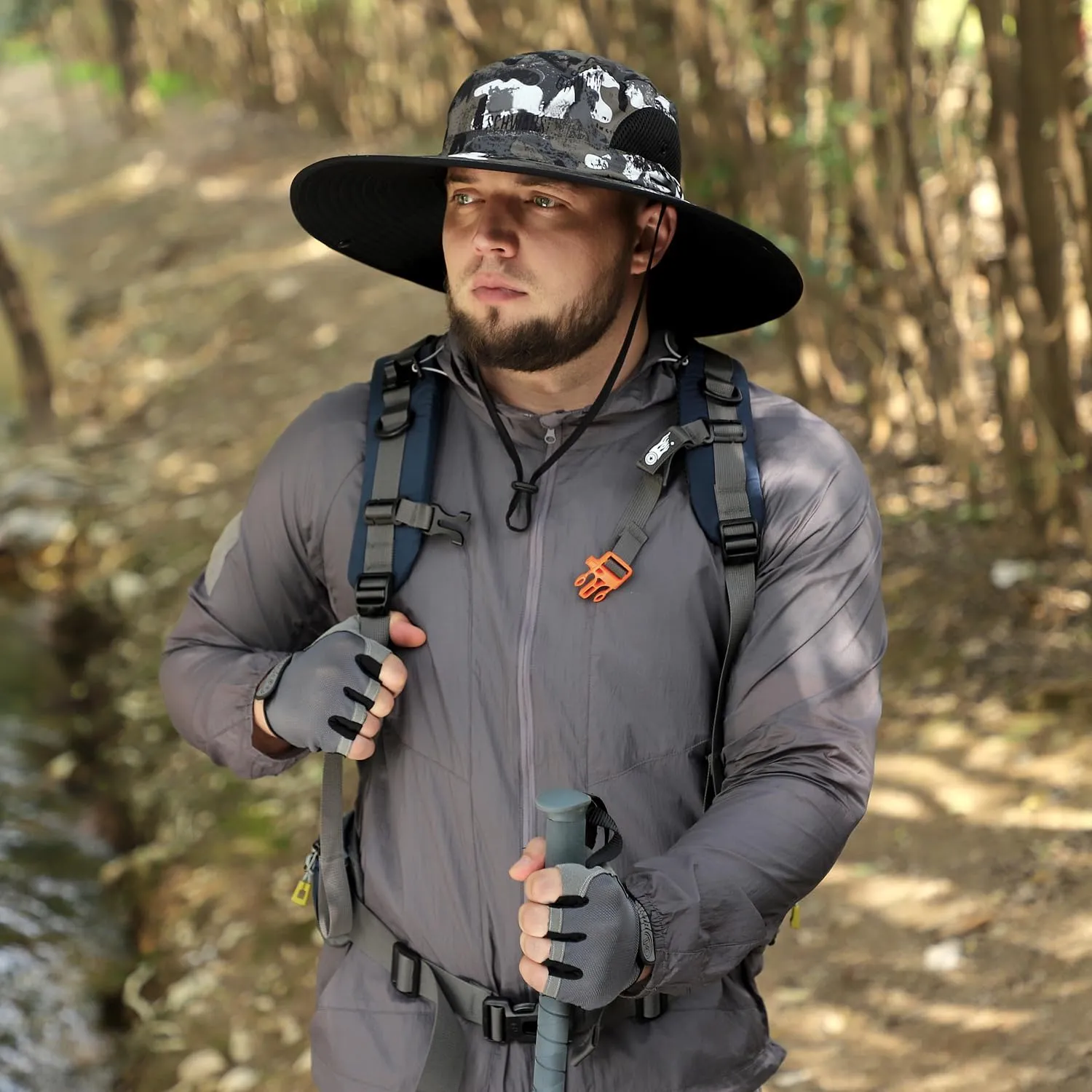 Oversized XL/XXL Sun Hat for Large Head, UV Protection Ventilated Summer Hats for Fishing Hiking Garden Beach