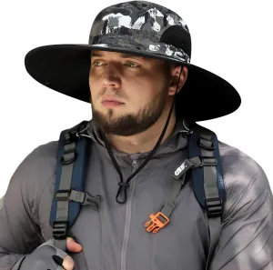 Oversized XL/XXL Sun Hat for Large Head, UV Protection Ventilated Summer Hats for Fishing Hiking Garden Beach