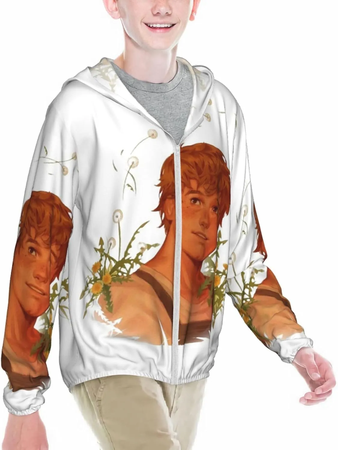 P-eeta MellarkYouth Lightweight Sports Long Sleeve Sun Protection Jacket Lightweight and Breathable